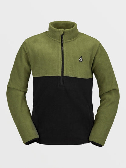 Youth Half-Zipped Polar Sweatshirt - MILITARY - (Children)