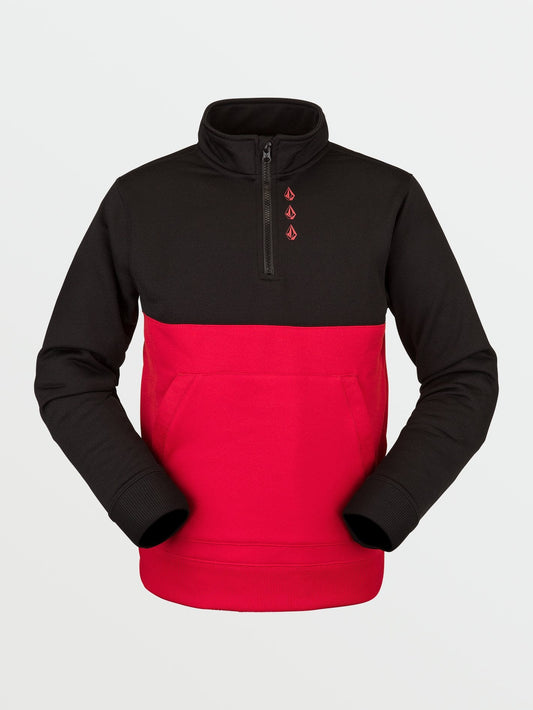 Stone 1/4 Zip Fleece – ROT – (Kinder)