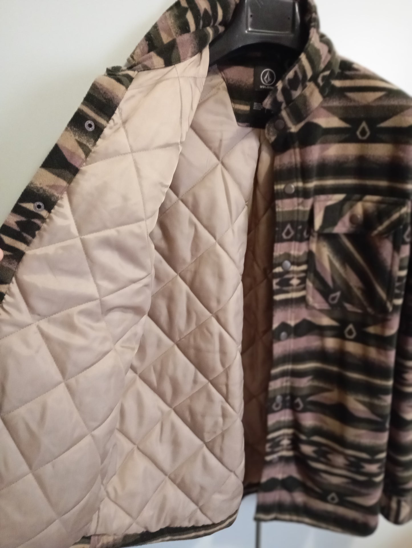 Bowered Fleece Hemdjacke - MILITARY