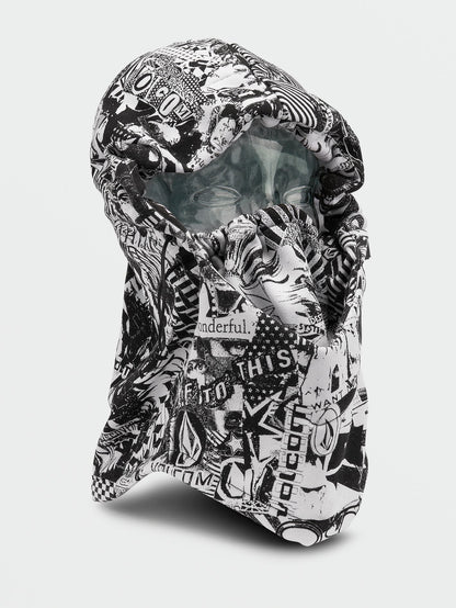 Capuche Hydro Fleece Hood Thingy - Black White