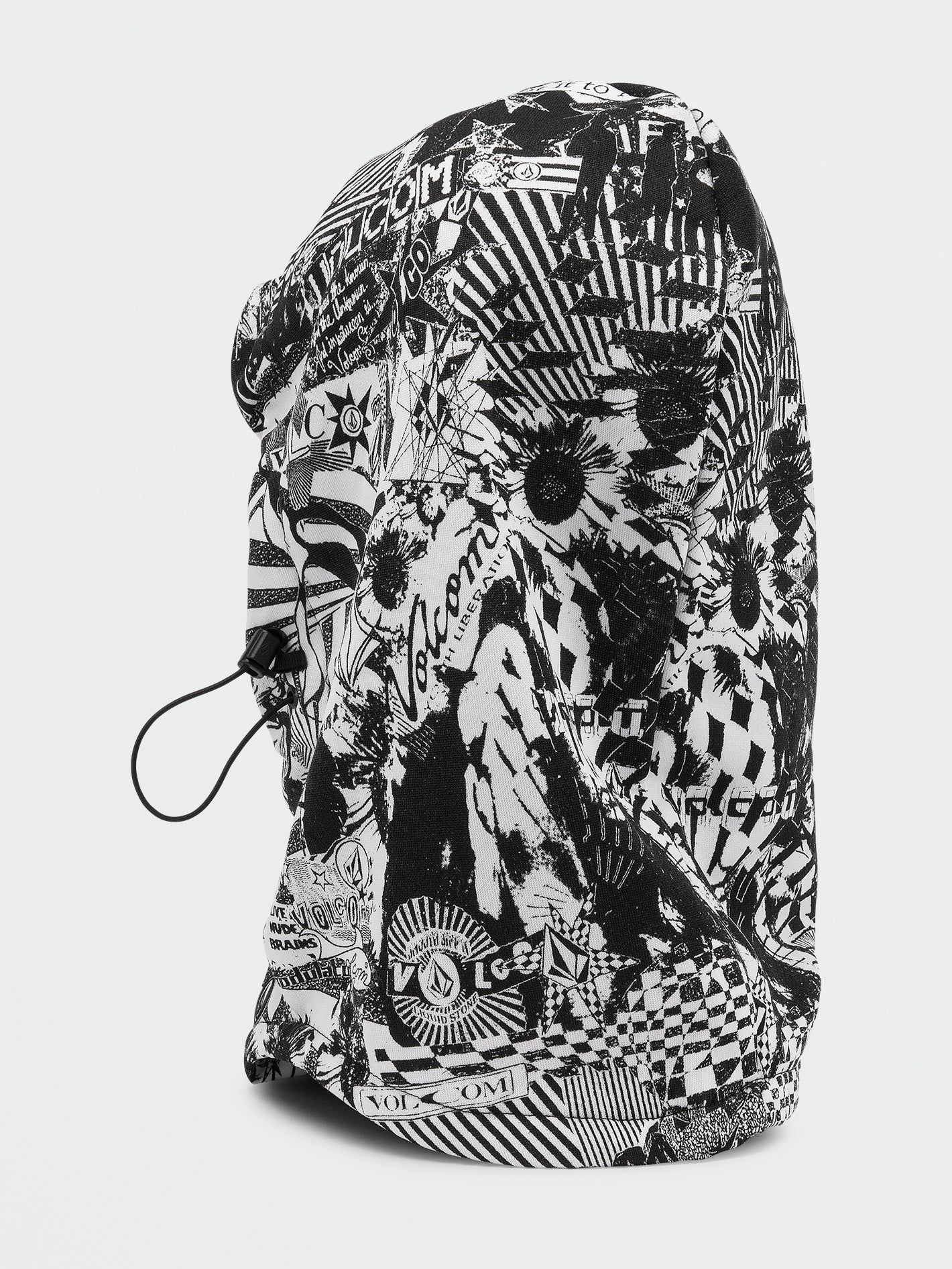 Capuche Hydro Fleece Hood Thingy - Black White