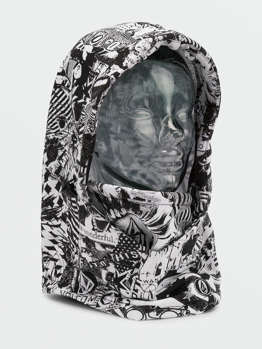Capuche Hydro Fleece Hood Thingy - Black White
