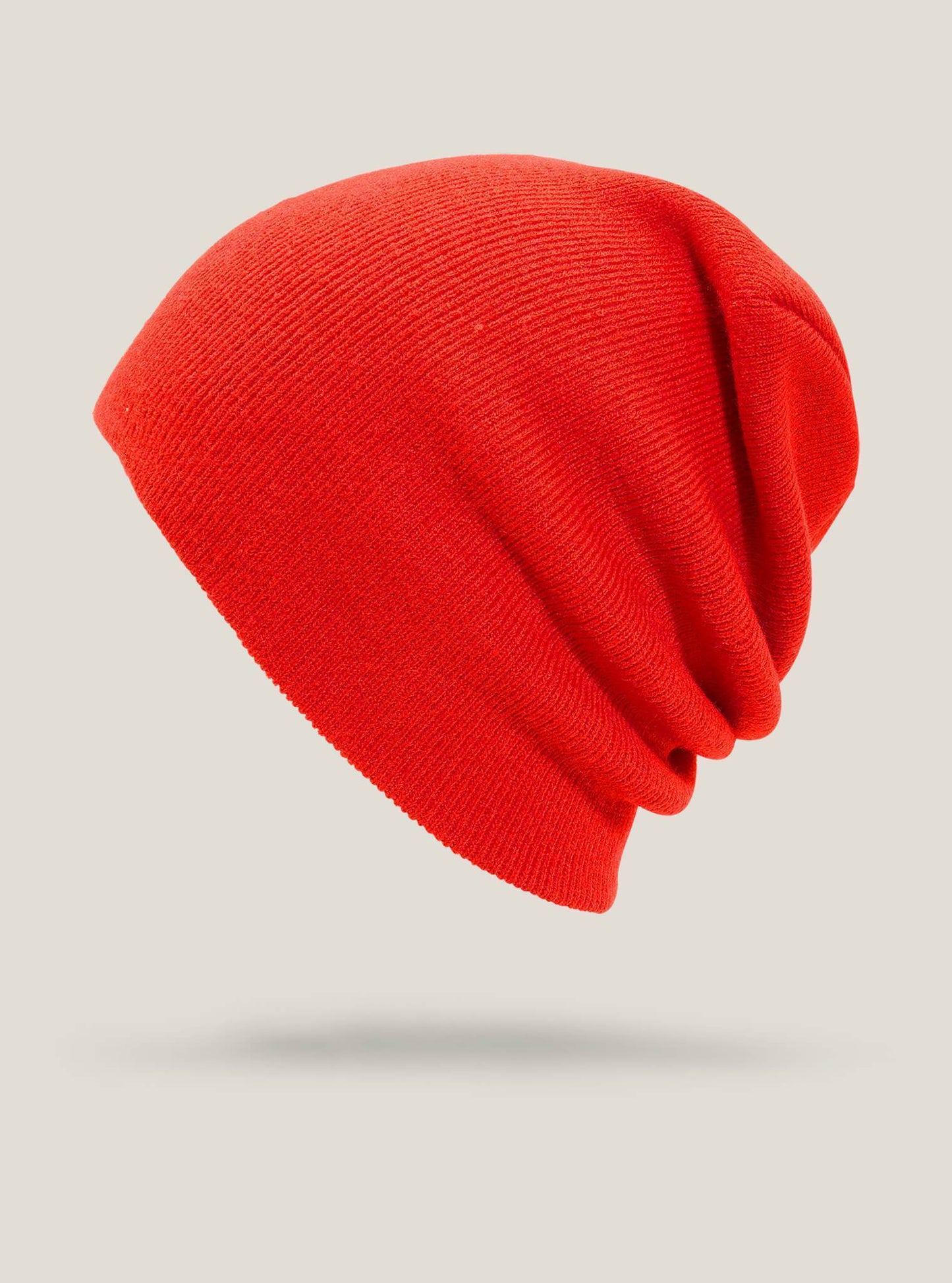 Moderne Beanie - Feuerrot