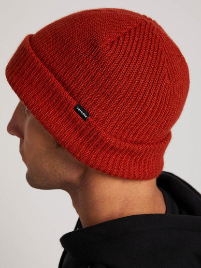 Beanie mit gefütterter Schleife - Gebranntes Orange