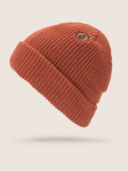 Beanie mit gefütterter Schleife - Gebranntes Orange