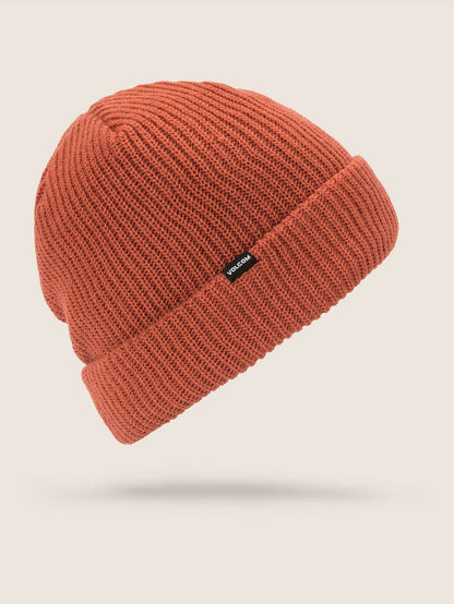 Beanie mit gefütterter Schleife - Gebranntes Orange