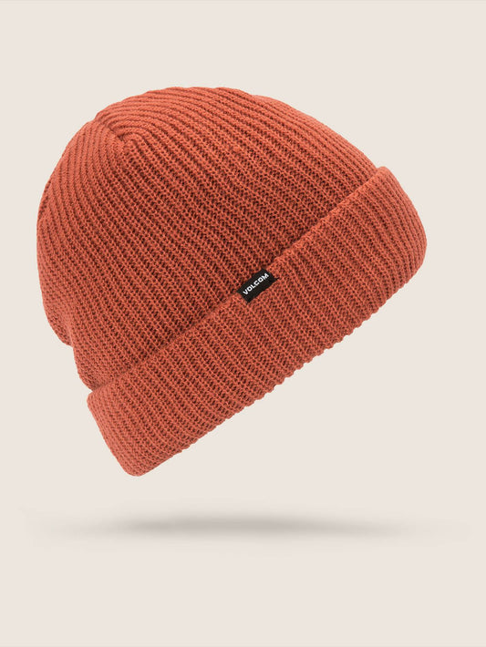 Beanie mit gefütterter Schleife - Gebranntes Orange