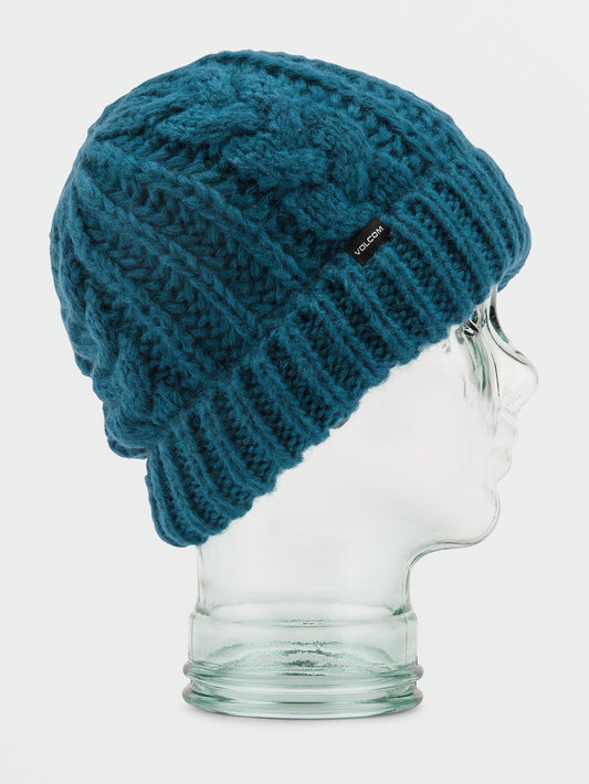 Bonnet Cable Hand Knit - Slate Blue