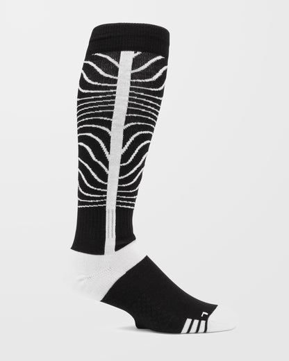 Schwere Over-The-Calf-Socken - Schwarz