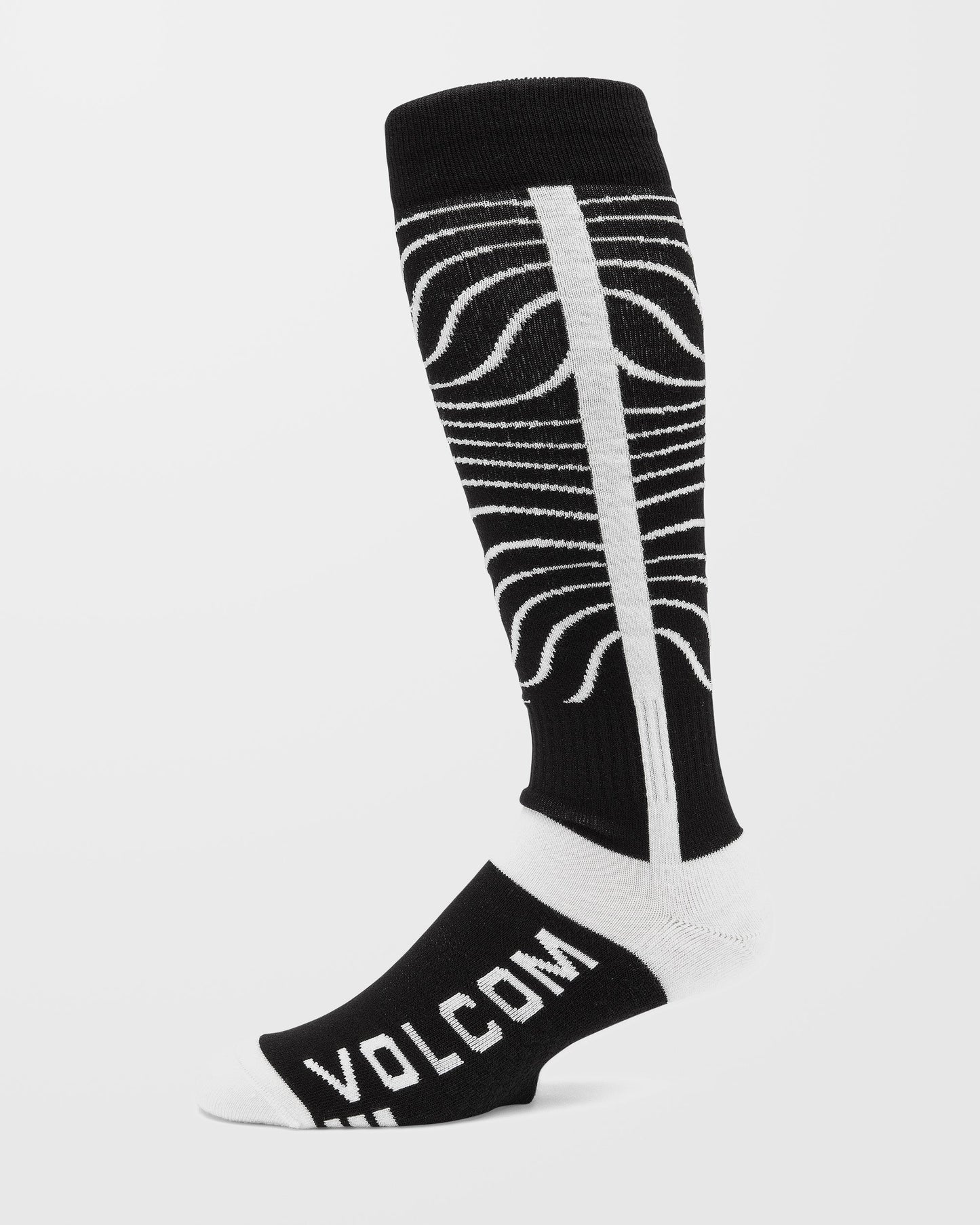 Schwere Over-The-Calf-Socken - Schwarz