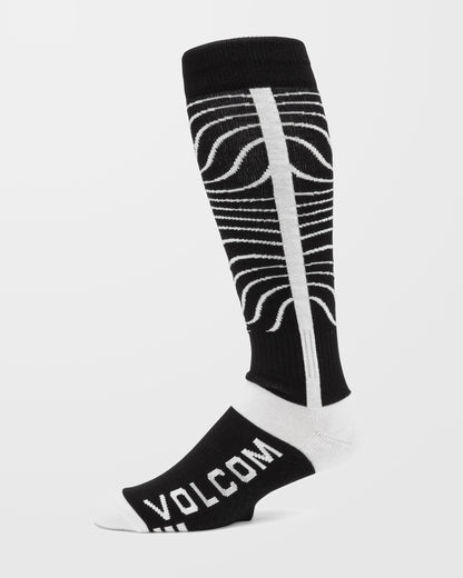Schwere Over-The-Calf-Socken - Schwarz