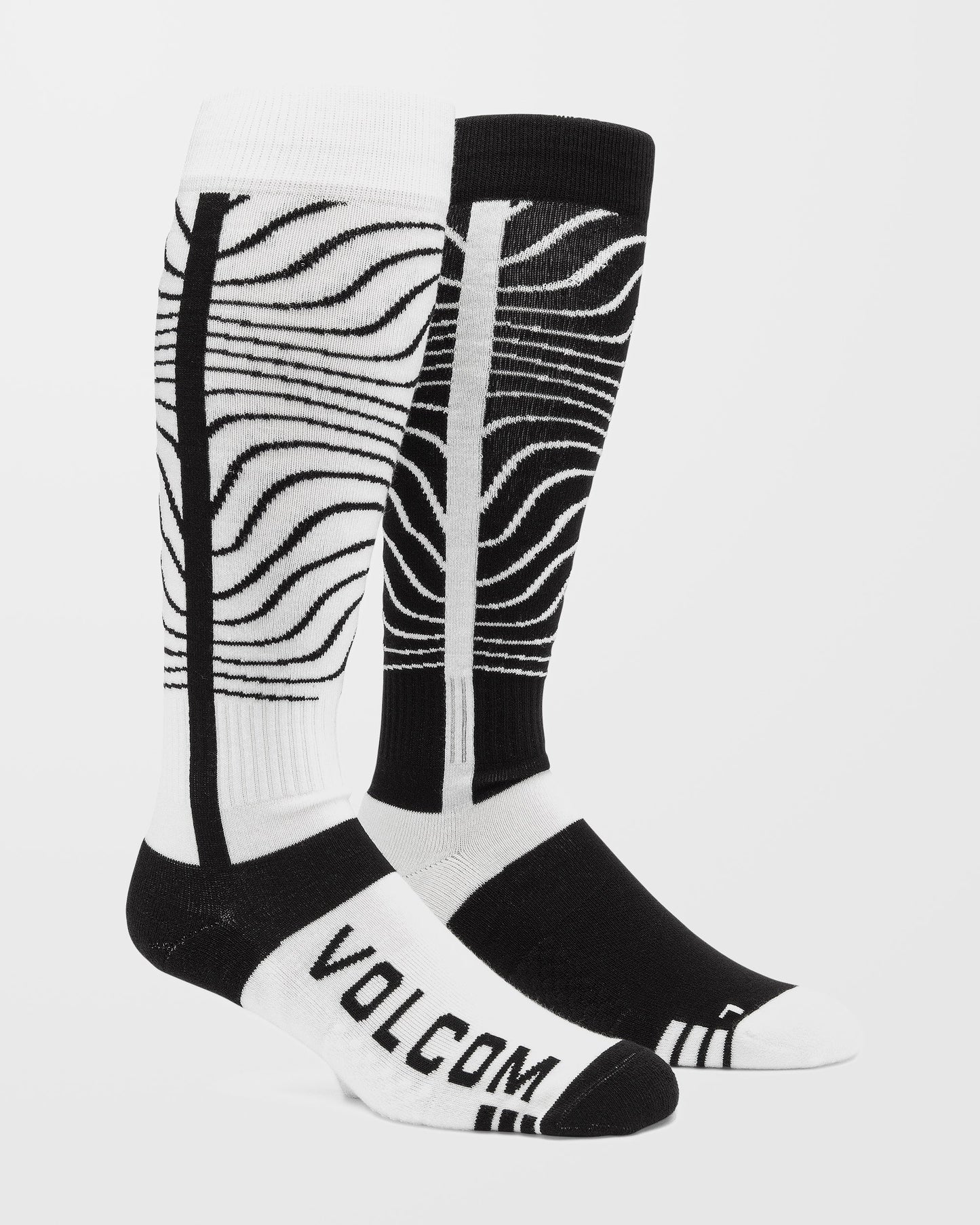 Schwere Over-The-Calf-Socken - Schwarz