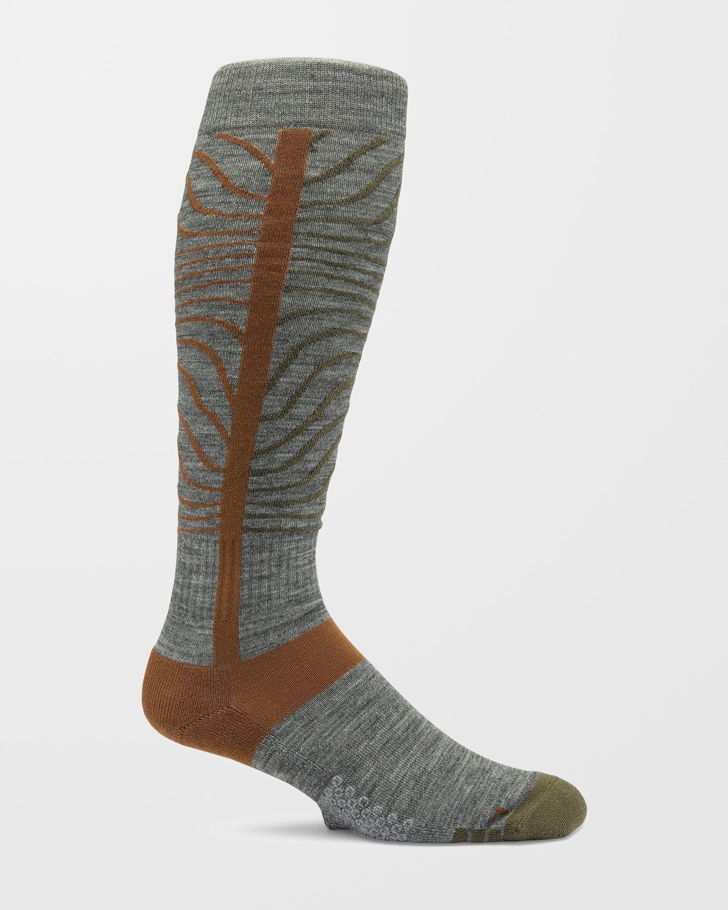 Schwere Over-The-Calf-Socken - Heather Grey
