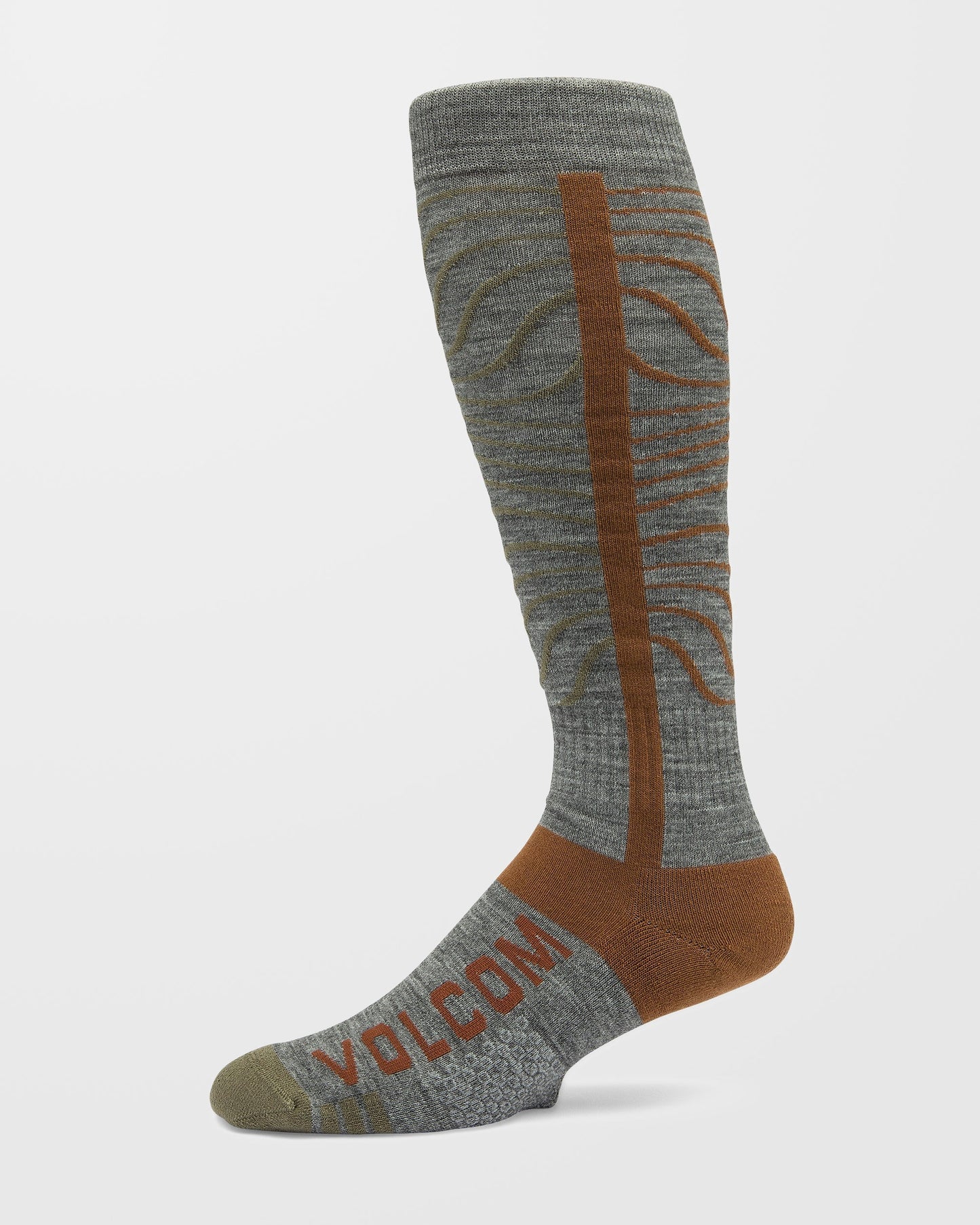 Schwere Over-The-Calf-Socken - Heather Grey