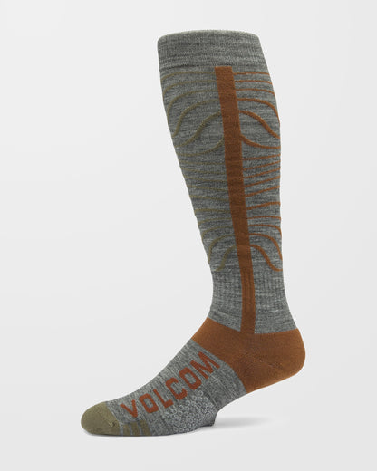 Schwere Over-The-Calf-Socken - Heather Grey
