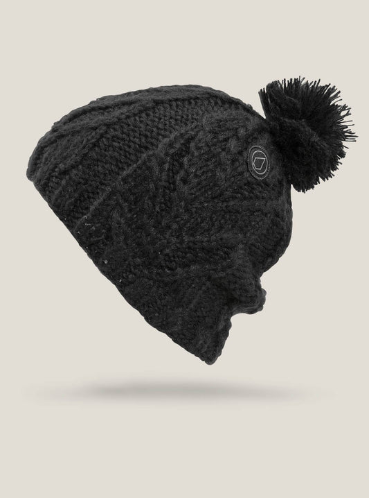 Leaf Beanie - Schwarz