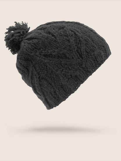 Leaf Beanie - Schwarz