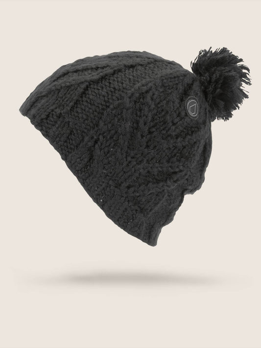 Leaf Beanie - Schwarz