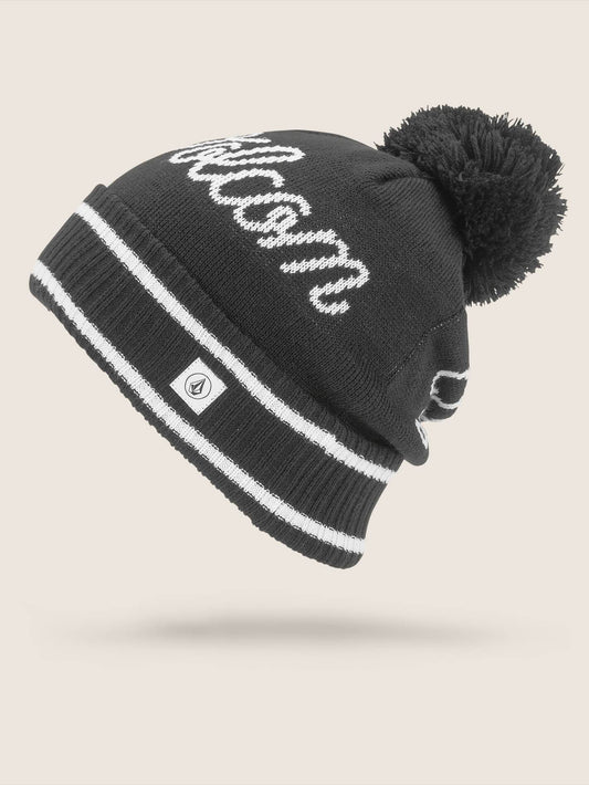 Beanie mit Schriftzug - Schwarz