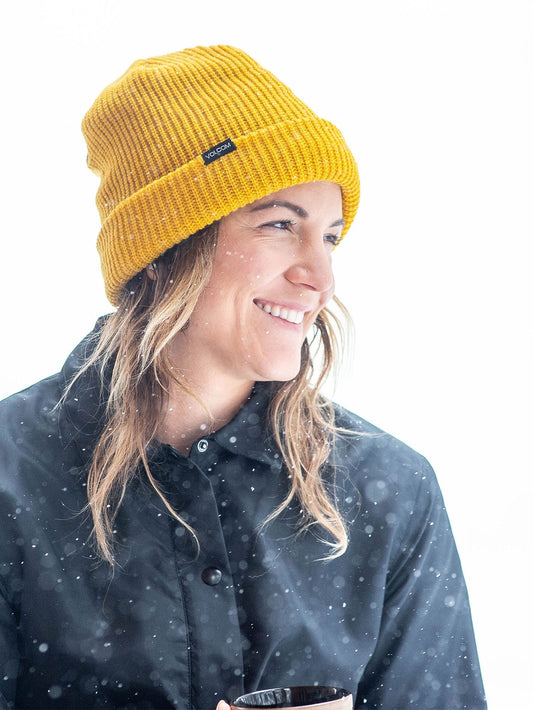 Beanie mit Polarfleece-Futter – GELB