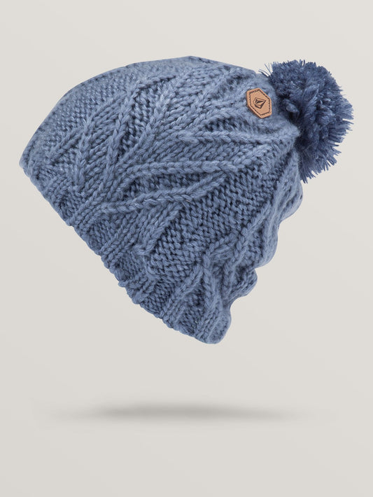 Leaf Beanie - Verwaschenes Blau