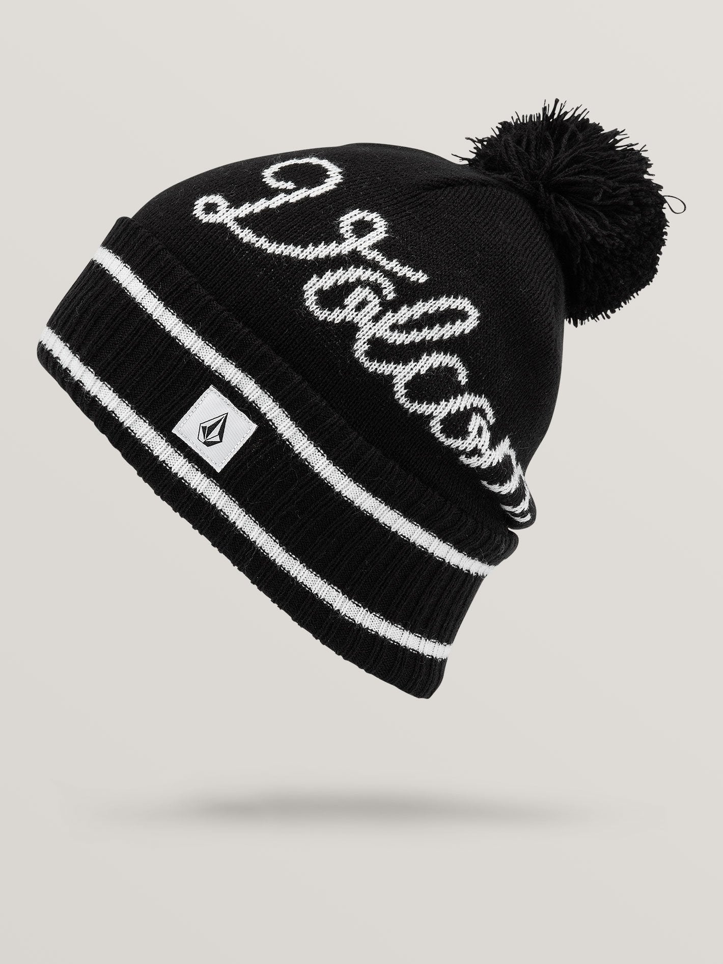 Script Beanie - BLACK