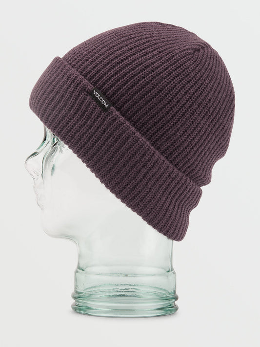Polar Lined Beanie - Schwarz-Pflaume