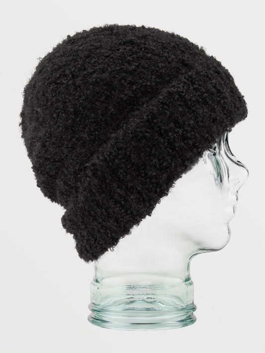 Stone Teddy Beanie - SCHWARZ