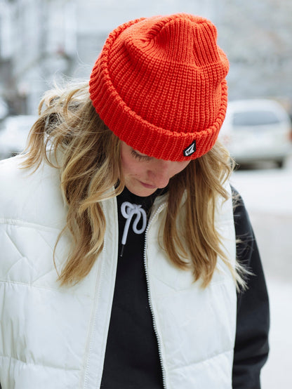 Voluxe Beanie - ORANGE SHOCK