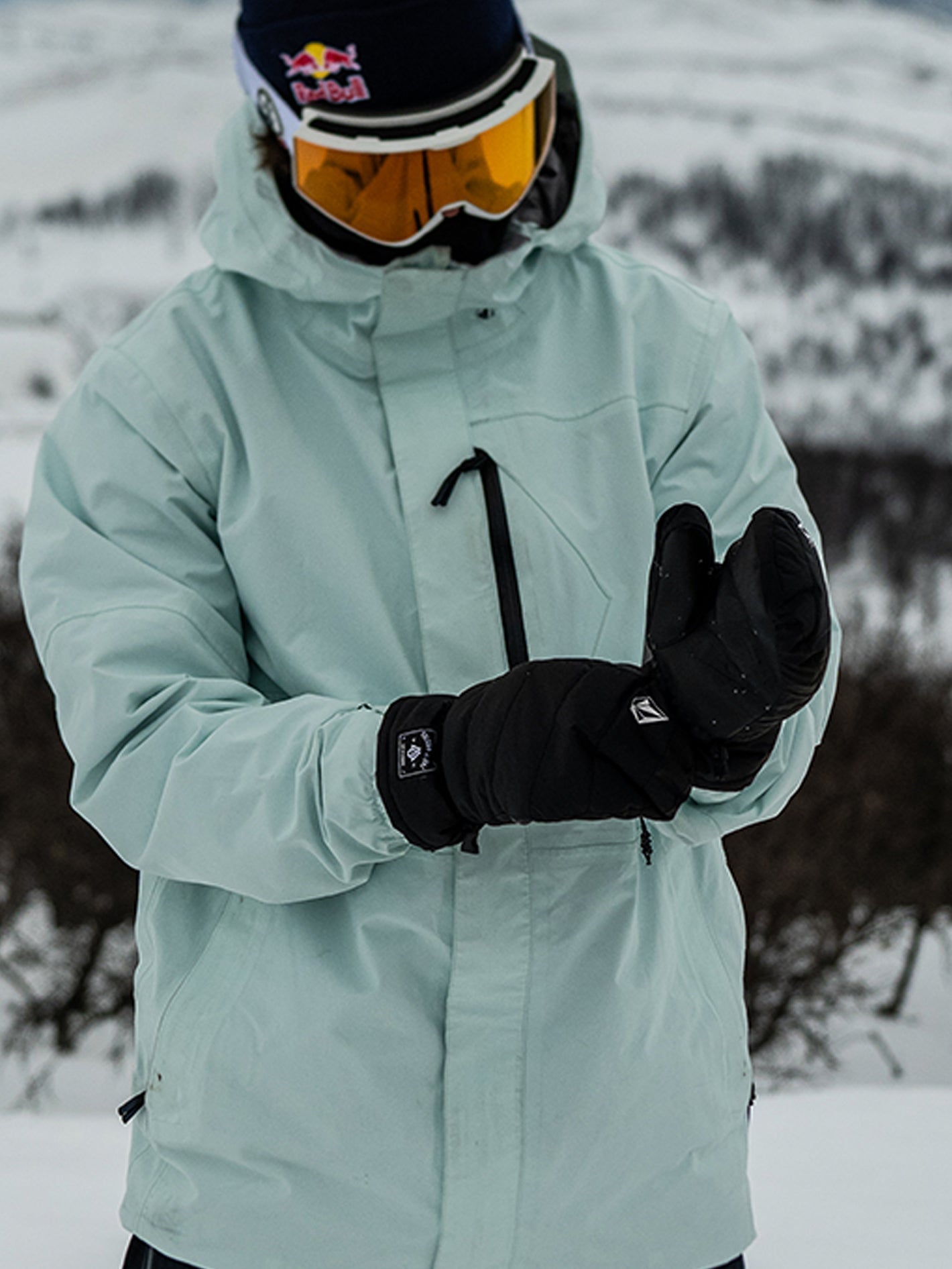 Puff Puff Fäustlinge – Schwarz (Unisex)