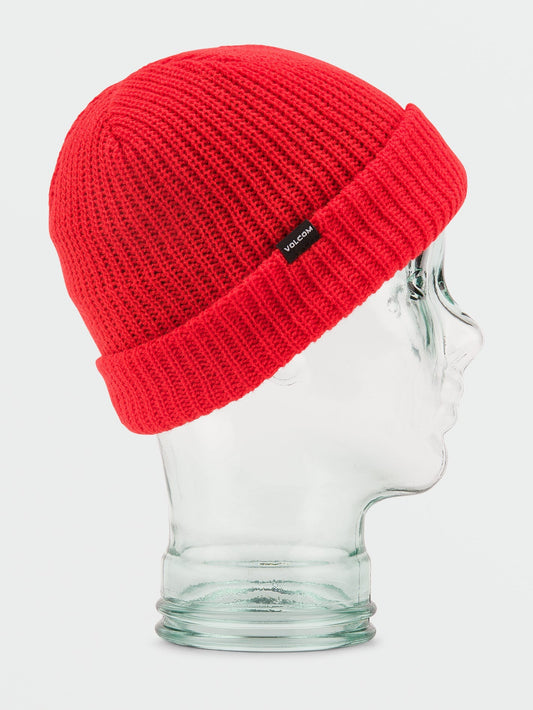 Beanie mit gefütterter Schleife – Orange Shock – (Kind)