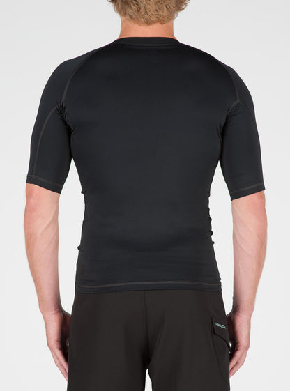 Lycra manches courtes Lido Solid - Black