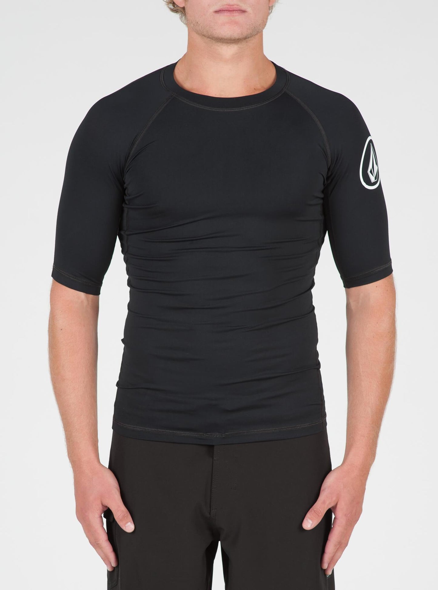 Lycra manches courtes Lido Solid - Black