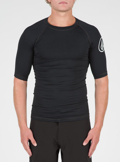 Lycra manches courtes Lido Solid - Black