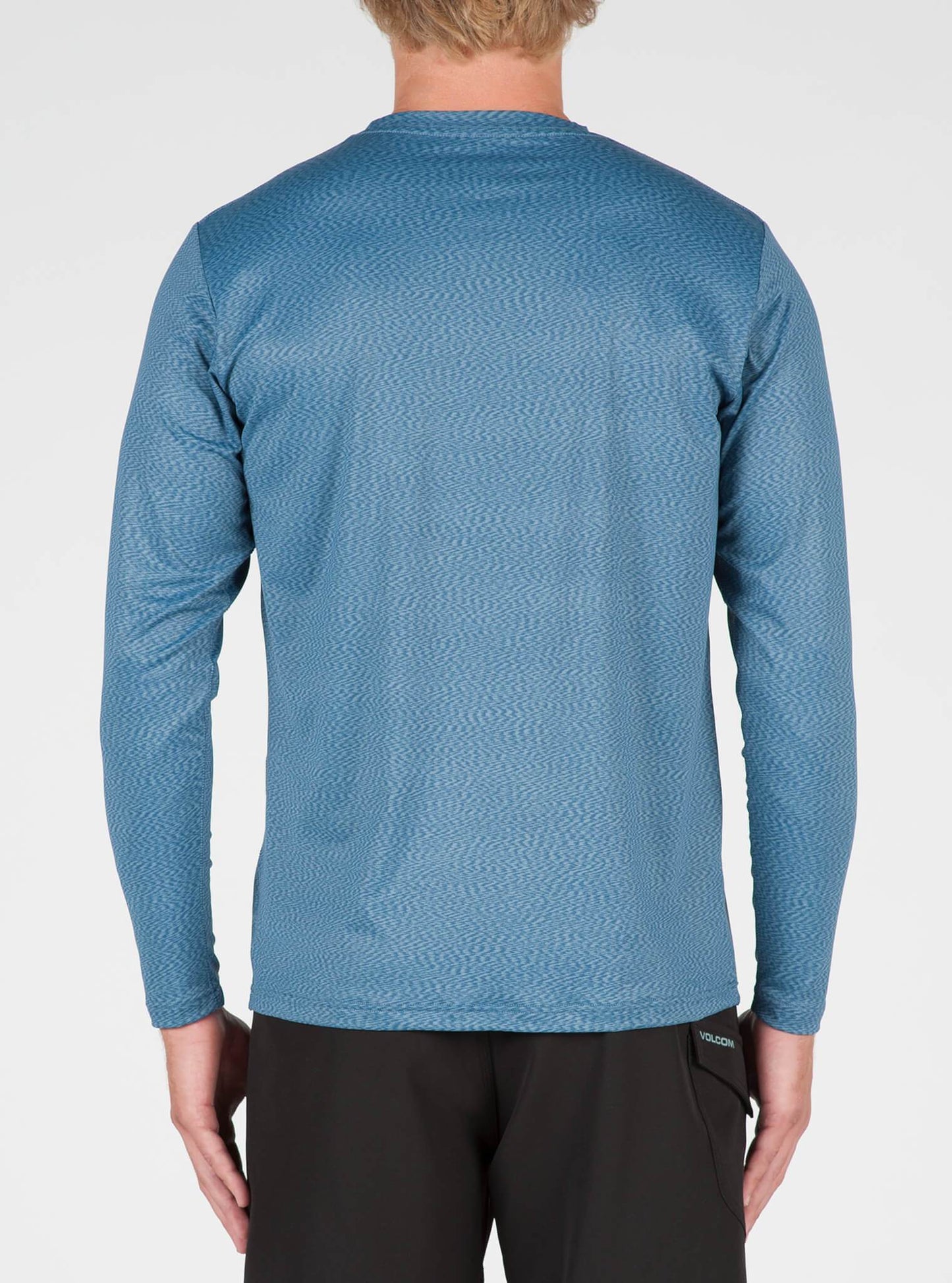 Distortion Langarm Lycra - Rauchblau