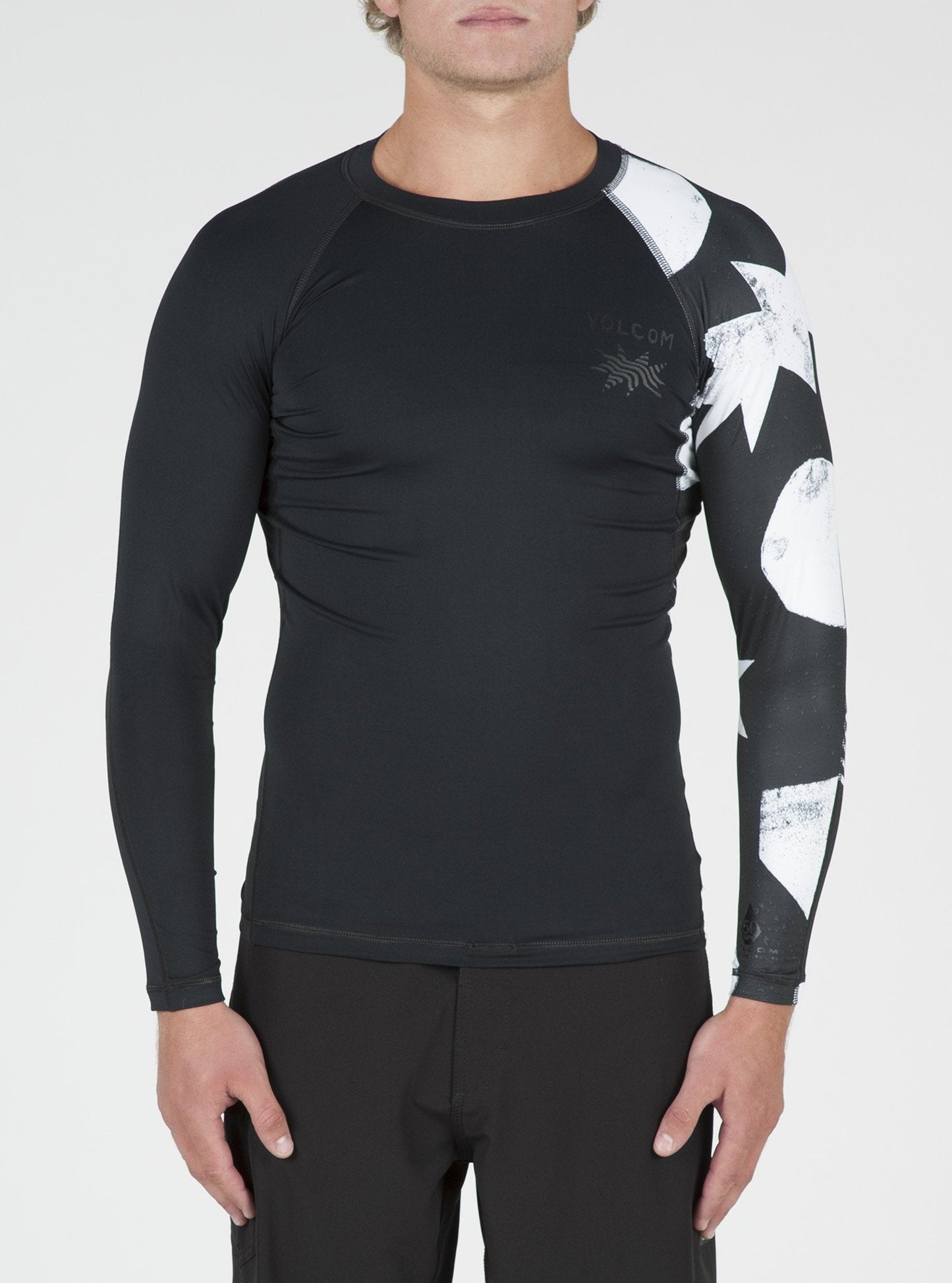 Lycra manches longues Polka - Black