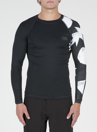 Lycra manches longues Polka - Black