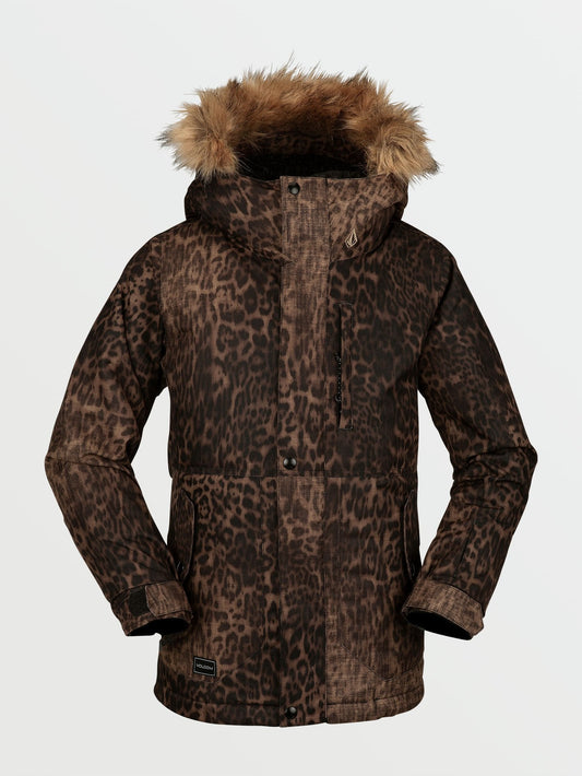 So Minty Isolierte Schneejacke – Leopard (Kinder)