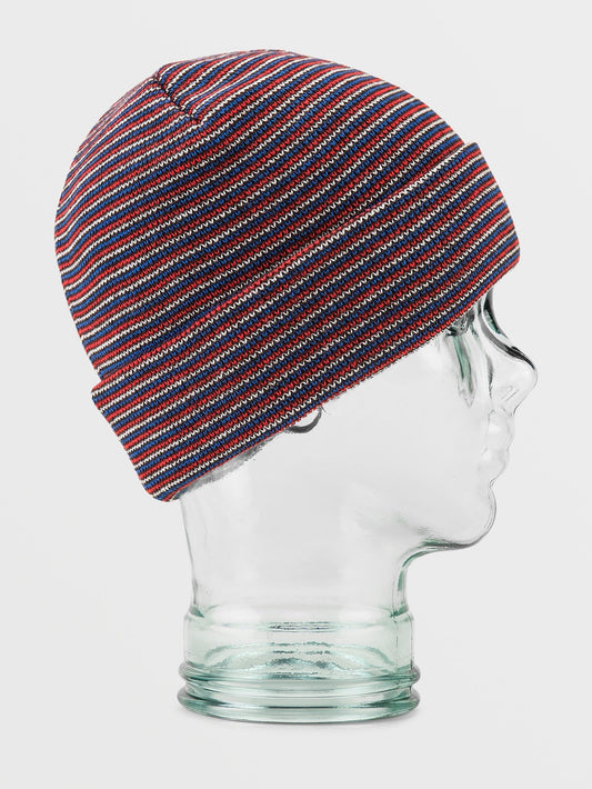 Beanie mit Mikrostreifen – SCHWARZ – (Kinder)