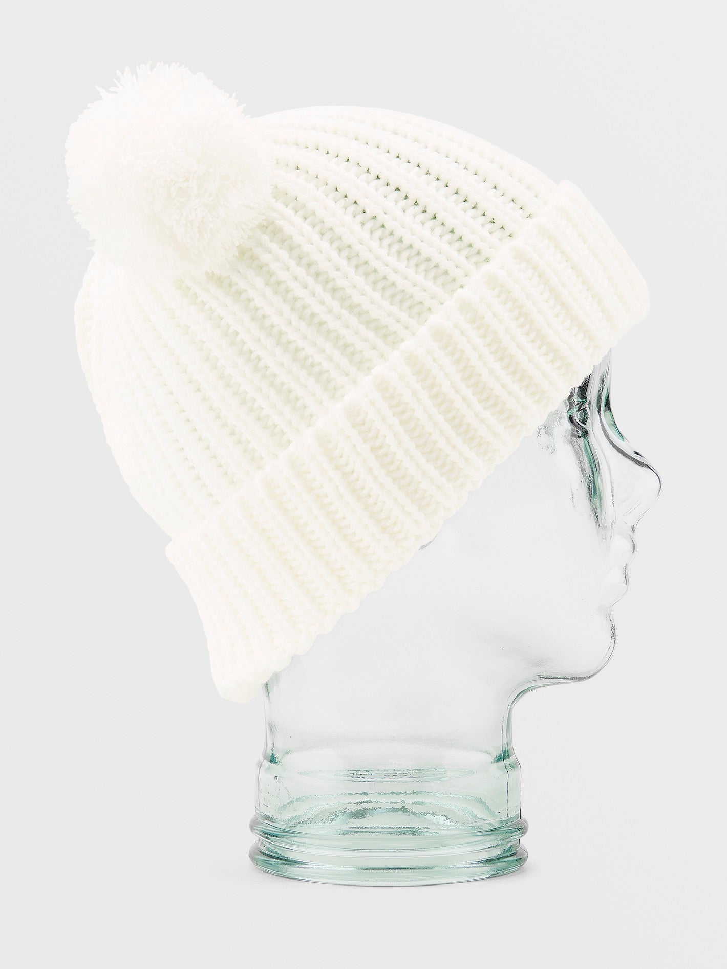 Shreddy Teddy Bobble Hat - WHITE - (Child)