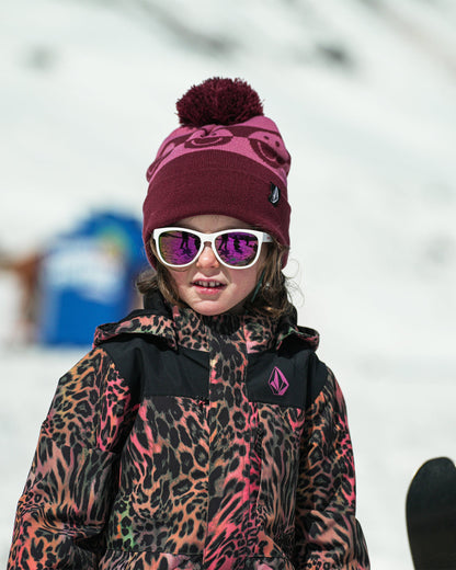 Camoblast Bobble Hat - Burgundy - (CHILDREN)