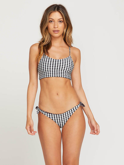Haut de maillot Plaid Attitude Scoop - Dark Chocolate (Réversible)