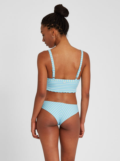 Next In Line – Kurzes Bikinioberteil – Küstenblau