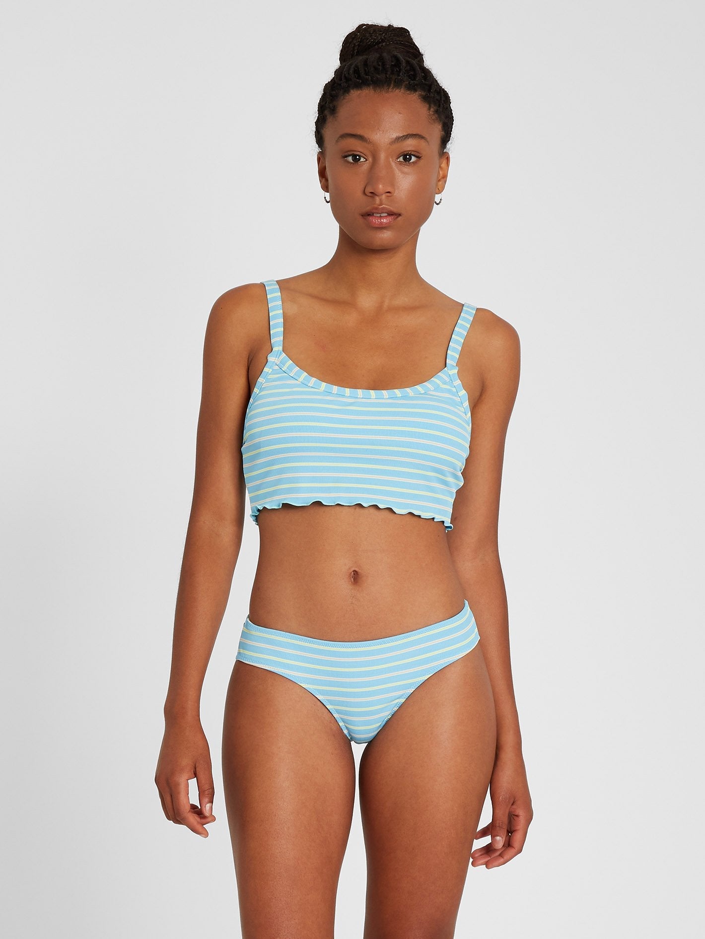 Next In Line – Kurzes Bikinioberteil – Küstenblau