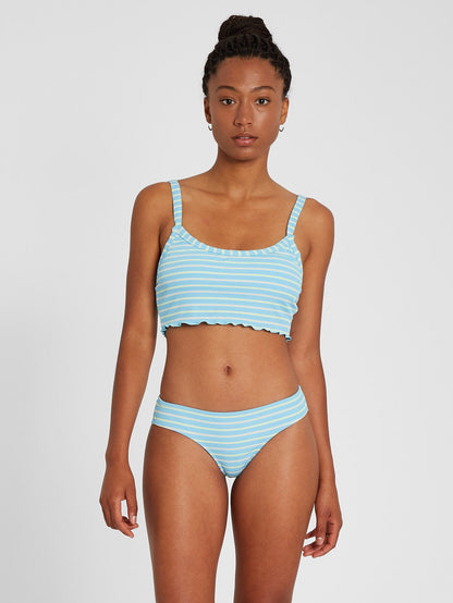 Next In Line – Kurzes Bikinioberteil – Küstenblau