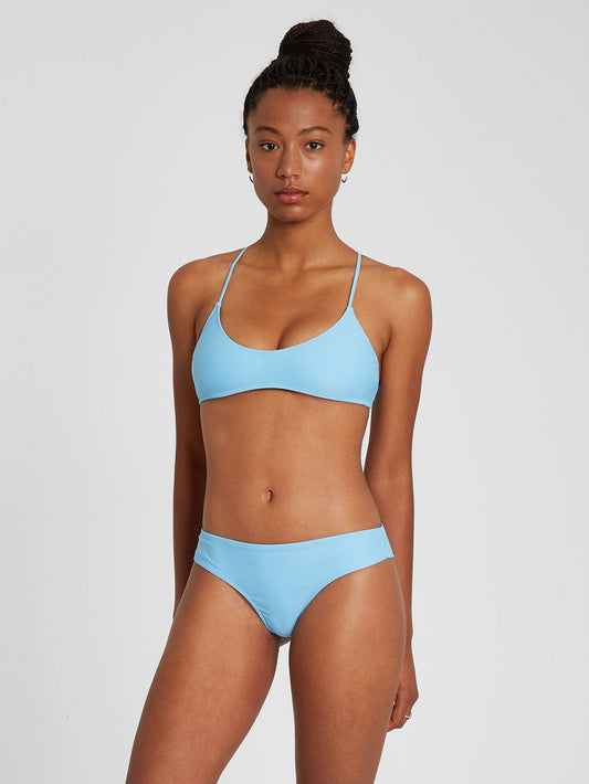 Haut de maillot Simply Solid Scoop - Coastal Blue