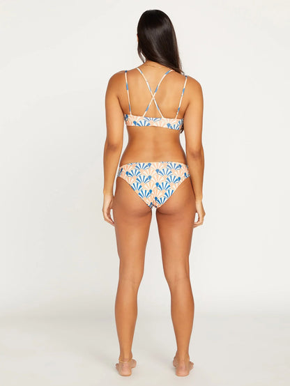 Shell Yeah V-Ausschnitt Bikini Top - PAPAYA