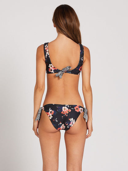 Haut de maillot de bain Leaf It Be Scoop - BLACK
