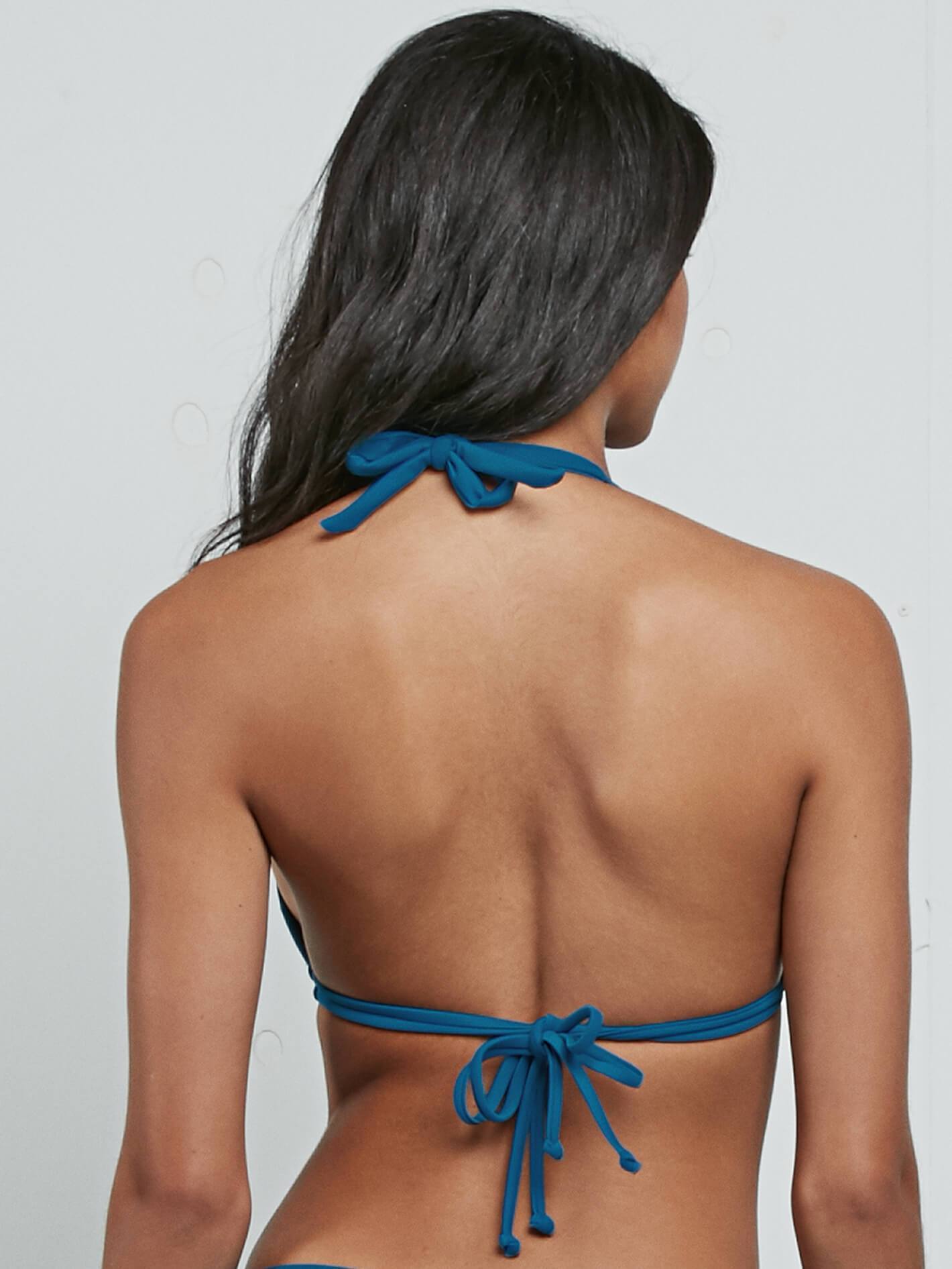 Haut de bikini Simply Solid Halter - Ocean