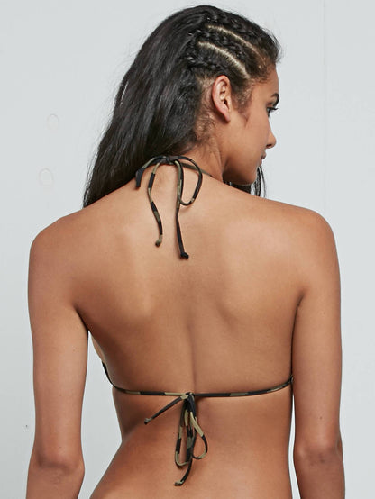Cant Sea Me triangle bikini top - Dark Camo